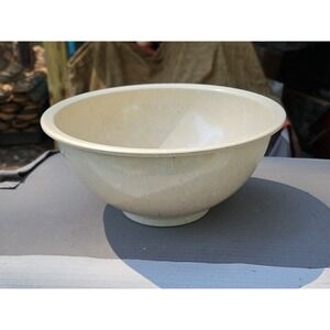 Vintage Texas Ware Speckled Confetti Melamine Mixing Bowl #118 Med 10" Ivory Tan